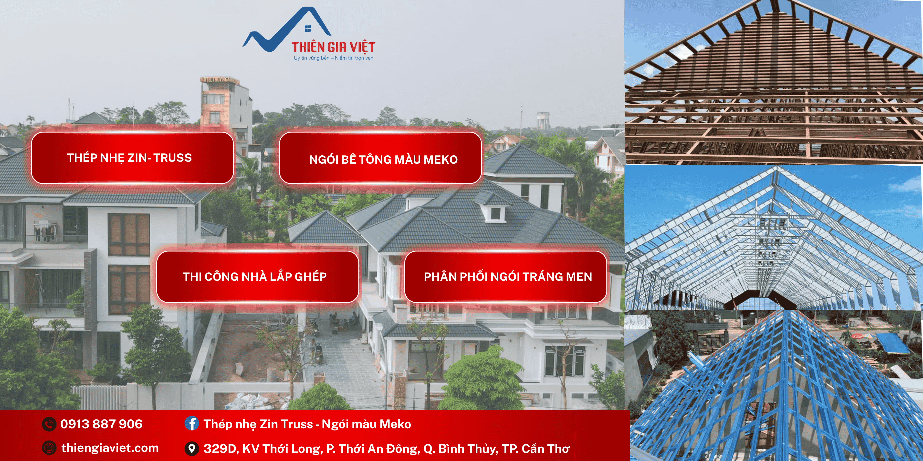 Thép nhẹ không gỉ ZinTruss